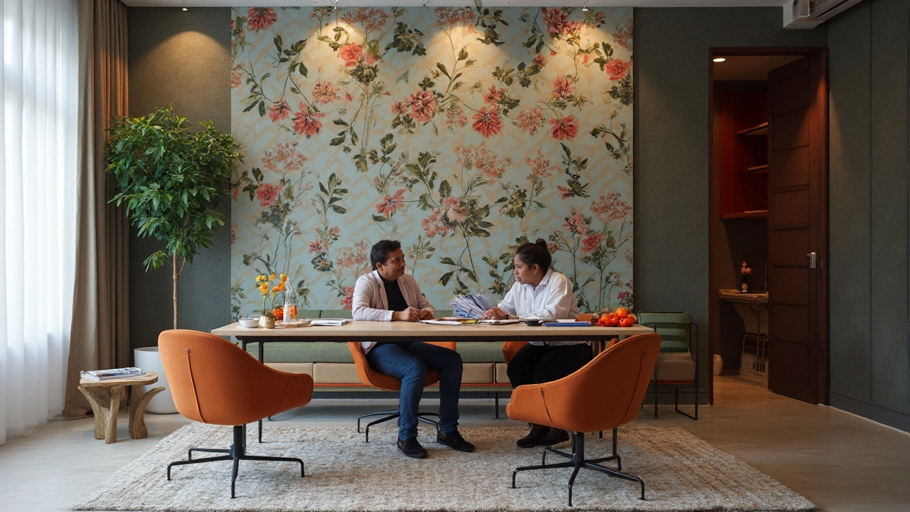 Ideal Spots for Modern Wallpaper